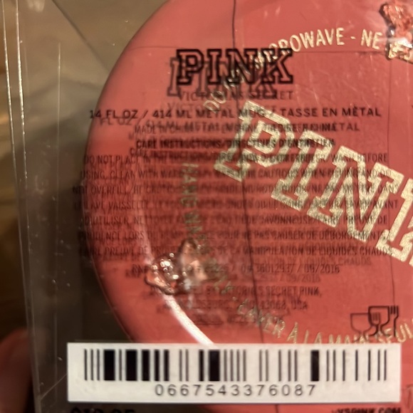 Victoria’s Secret PINK NEW Stainless steel mug 14 oz - Picture 4 of 4